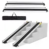 [US Local Warehouse] 8 Feet Retractable Wheelchair Ramp 94x7.4inch Handicap Ramp 661LBS Capacity Wheel Chair Ramps for Home Entry Steps Stairs Doorways