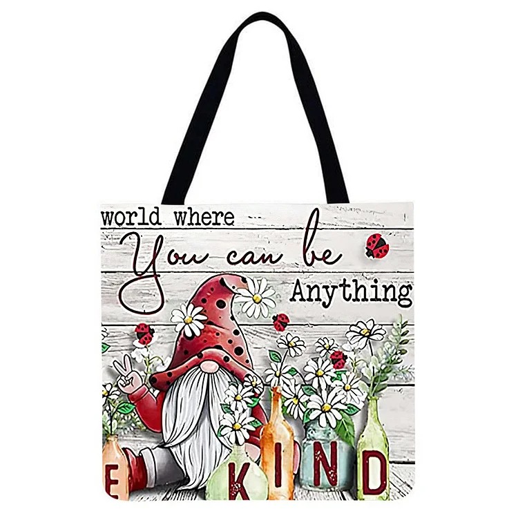 Christmas Flowers - Linen Tote Bag