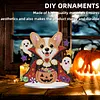 Halloween Puppy Special Shaped 2D Flat DIY Diamond Painting Ornament