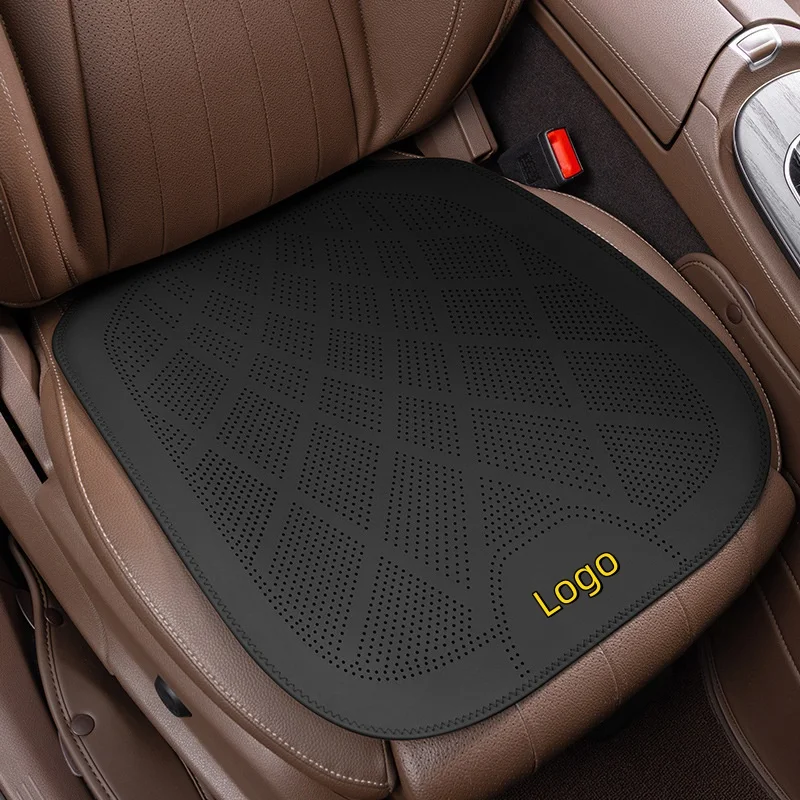 2025 new ultra-thin car seat cushions for all seasons, nappa leather ventilation and breathable seat cushions, high-grade semi-wrapped cushions
