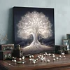 (Framed)Diamond Painting -DIY Round Drill Tree of Life with Frame(25x25cm)