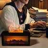 Fireplace Air Humidifier Waterless Auto-Off Aroma Diffuser for Home Decor Gift