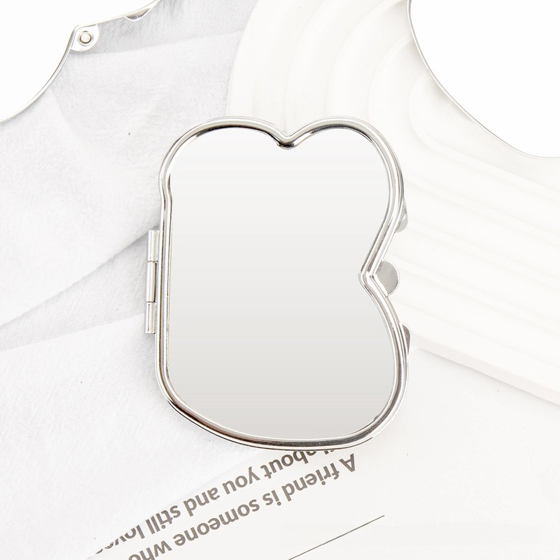 Minimalist Geometric Pu Leather Glass Iron Mirror 1 Piece