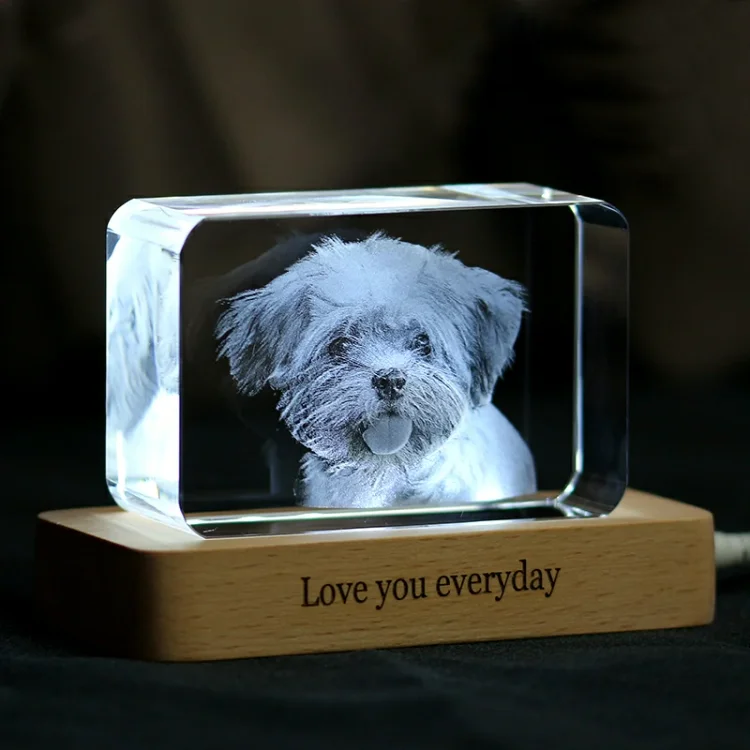 Customized Pet Crystal Three-Dimensional Inner Engraving(Regular Production Time：5- 15days)