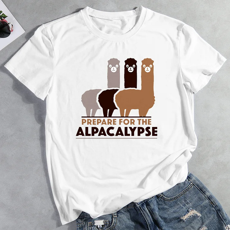 Prepare For The Alpacalypse T-Shirt Tee--014331-Annaletters