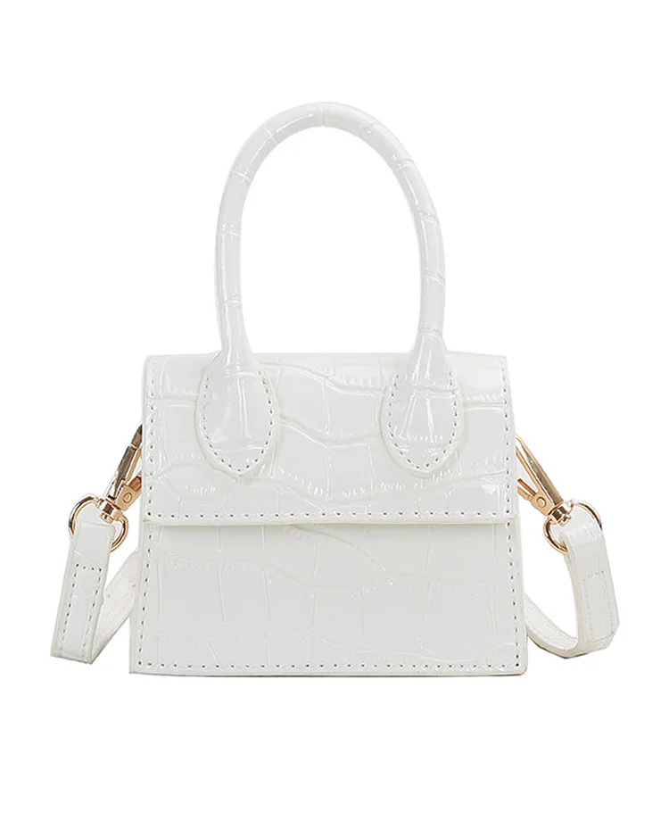 Textured Mini Fashion Handbag