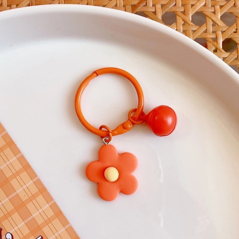 1 Piece Cute Flower Resin Women’s Keychain