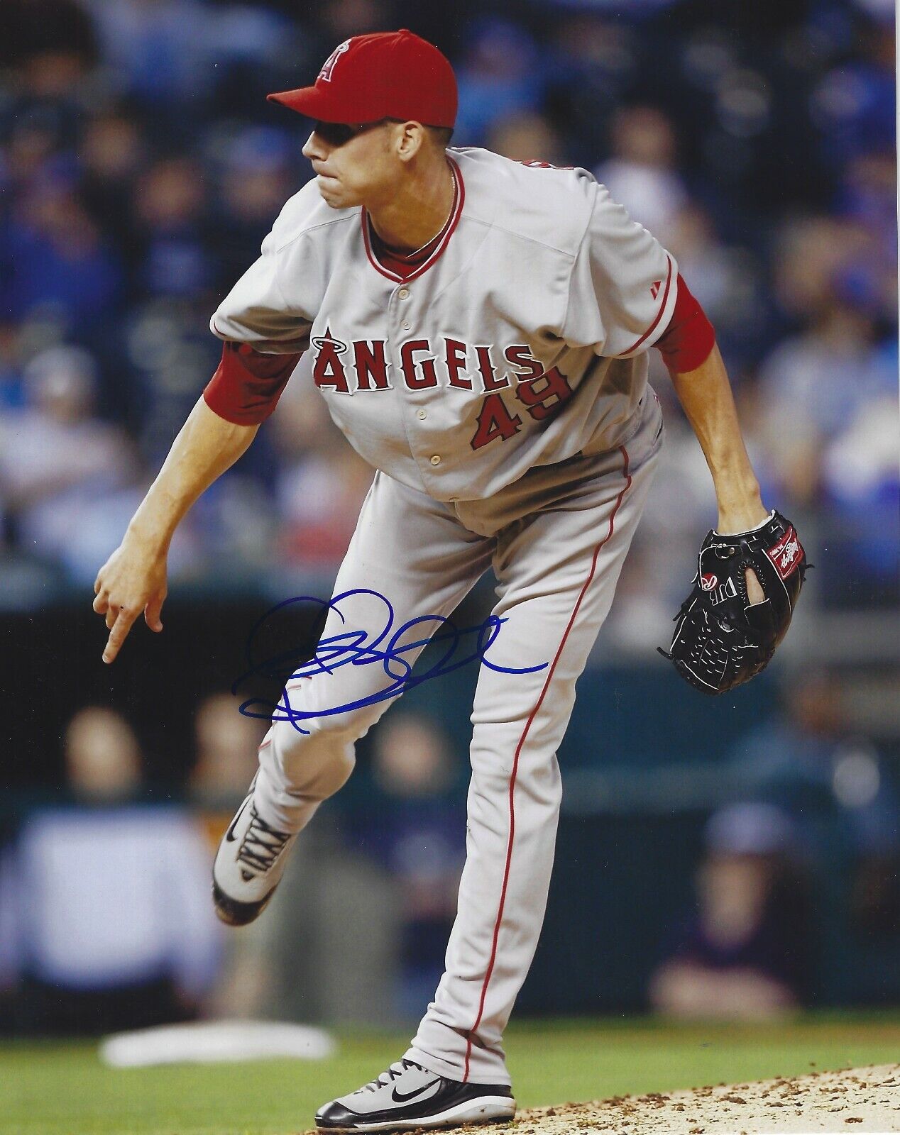 Autographed 8x10 CHRIS BOOTCHECK California Angels Photo Poster painting - COA