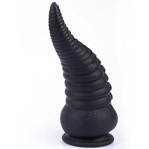 Silicone Tentacle Dildo – Black Anal Sex Toy with Prostate Massage and Monster Penis Design