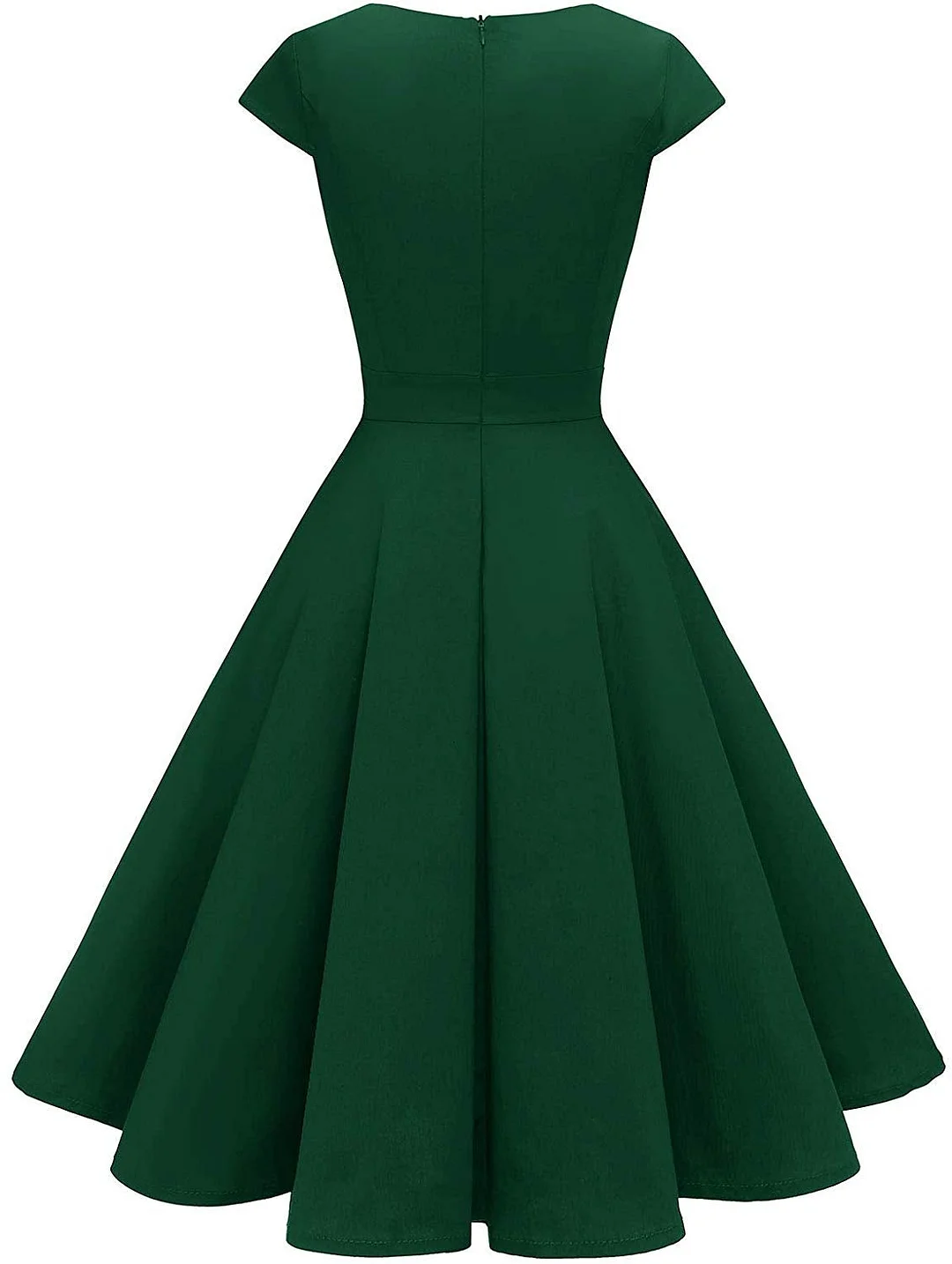 1950s Retro Vintage A-Line Cap Sleeve Cocktail Swing Party Dress for women