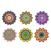 6pcs/set Wooden Diamond Painting Coaster Set
