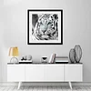 Tiger Head 5D DIY Full Drill Round Diamond Painting Embroidery Cross Stitch