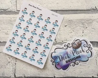 pornhint Pornhint Chiropractor stickers for Erin Condren, Plum Paper, Filofax, Kikki K (DPD593)