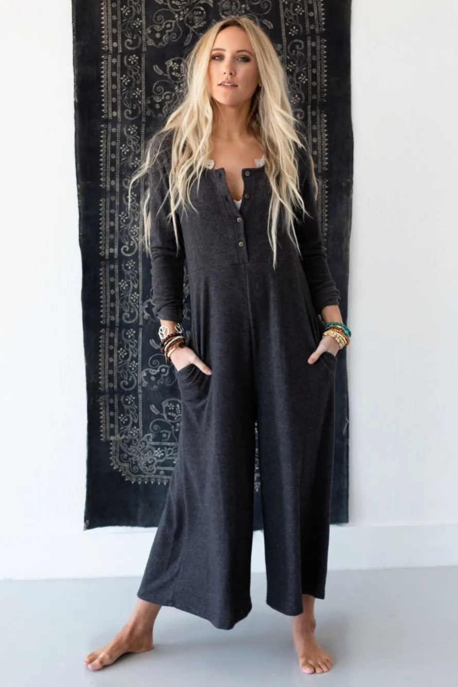 Simply Comfort Jumpsuit - Dark Gray