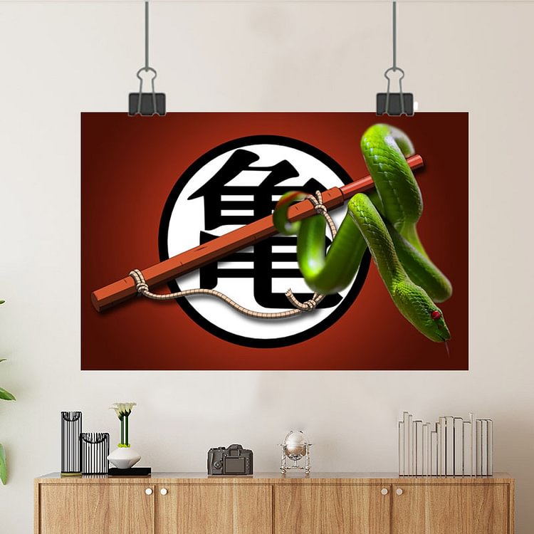 Vegito Dragon Ball Super pet snake Custom Poster/Canvas/Scroll Painting/Magnetic Painting