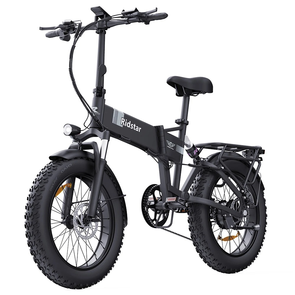 Ridstar H20 Folding Electric Bike 1000W Motor, 48V 15AH Battery  Max Speed 45km/h , Max Range 80km. 