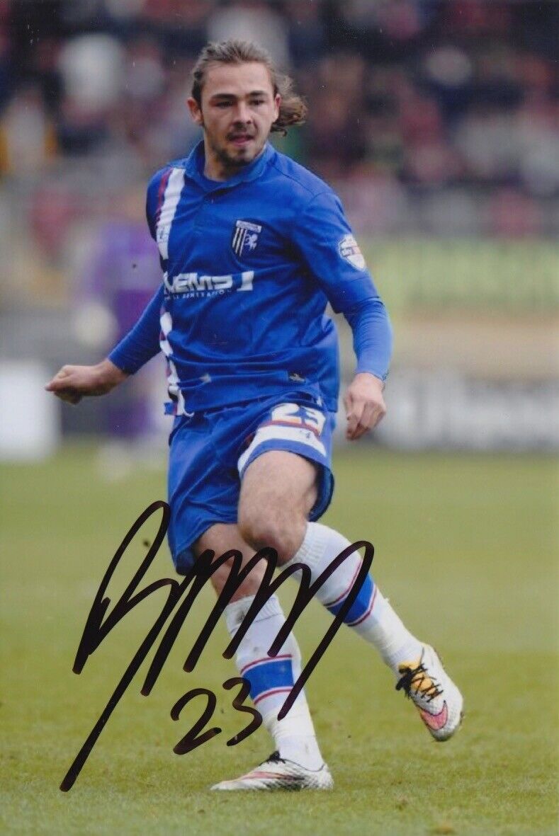 BRADLEY DACK HAND SIGNED 6X4 Photo Poster painting GILLINGHAM FOOTBALL AUTOGRAPH 1