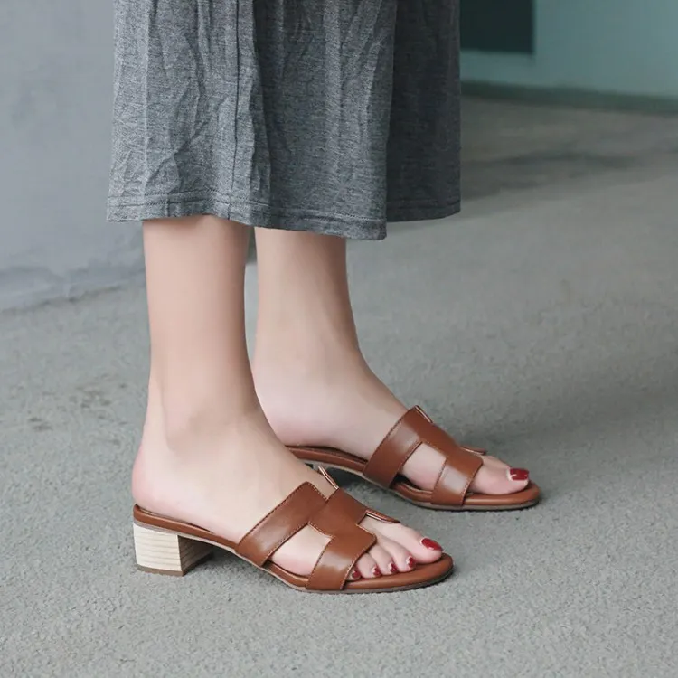 H-Shape Women's Summer Flats-vocosishoes