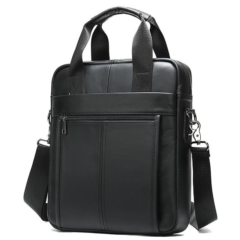 Premium Quality Fine Stitching Dual Top-Handled Adjustable Strap Business-Use Sling Bag