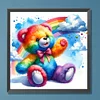 Diamond Painting-DIY Full Round Drill Cute Color Bear