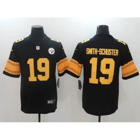 Men's  Pittsburgh Steelers #19 JuJu Smith-Schuster Black Limited Rush Stitched NFL Jersey