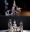 Castle Building Block Maze Small Particle Puzzle Assembly Series