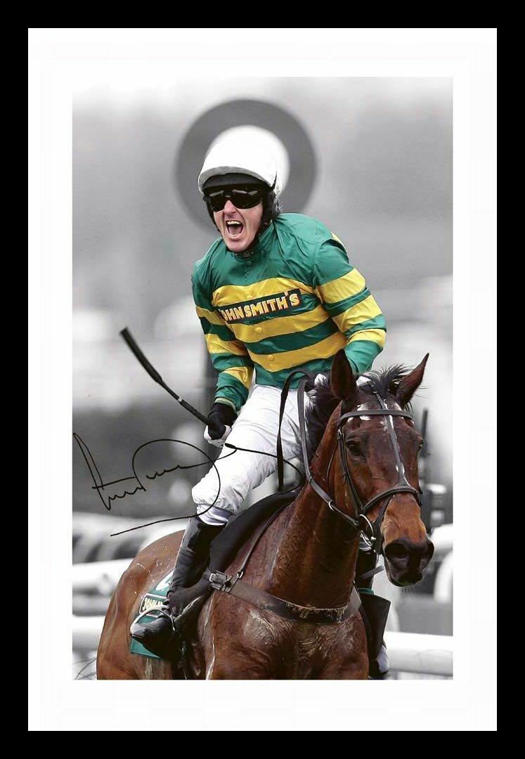 Tony AP McCoy - Don't Push It Autograph Signed & Framed Photo Poster painting