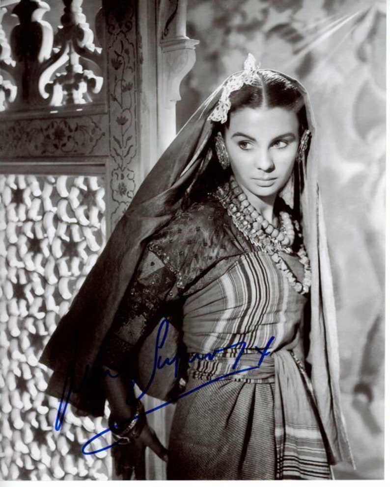 Jean simmons signed autographed black narcissus kanchi Photo Poster painting