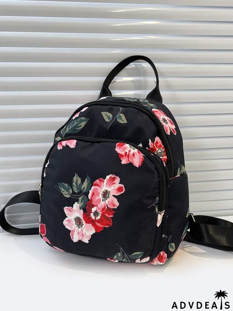 Floral Print Classic Backpack