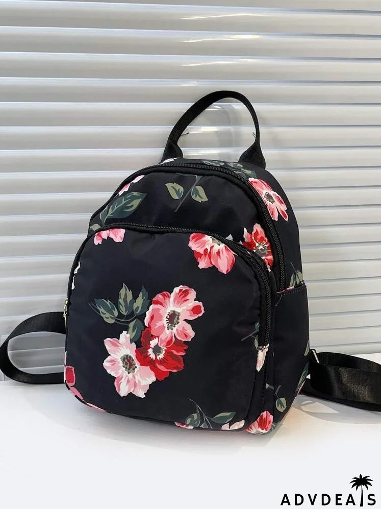 Floral Print Classic Backpack