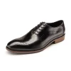 Mens Blue Wholecut Leather Dress Shoes