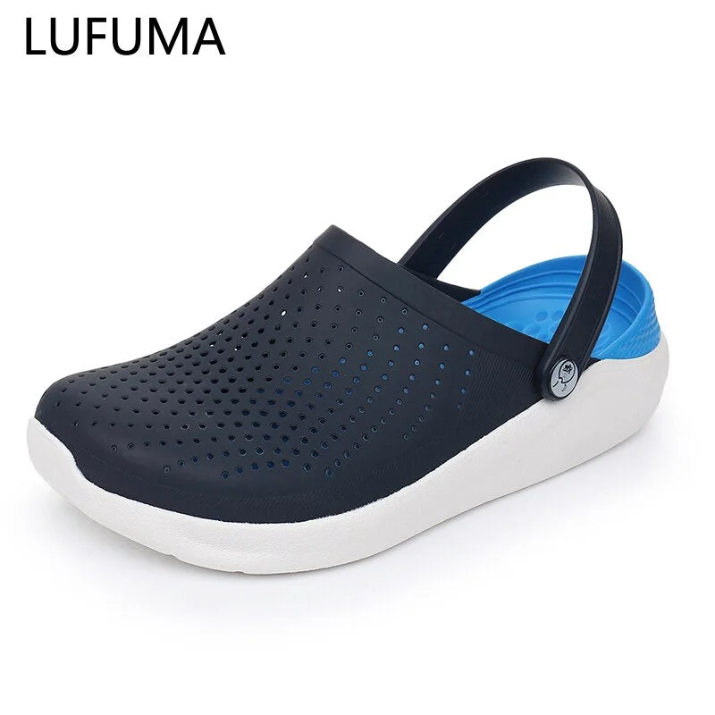 2022 New Arrival Beach Sandals Clogs Summer casual Shoes Unisex Summer Men Flats Hole Shoes Mans Swimming Slipper sandalias