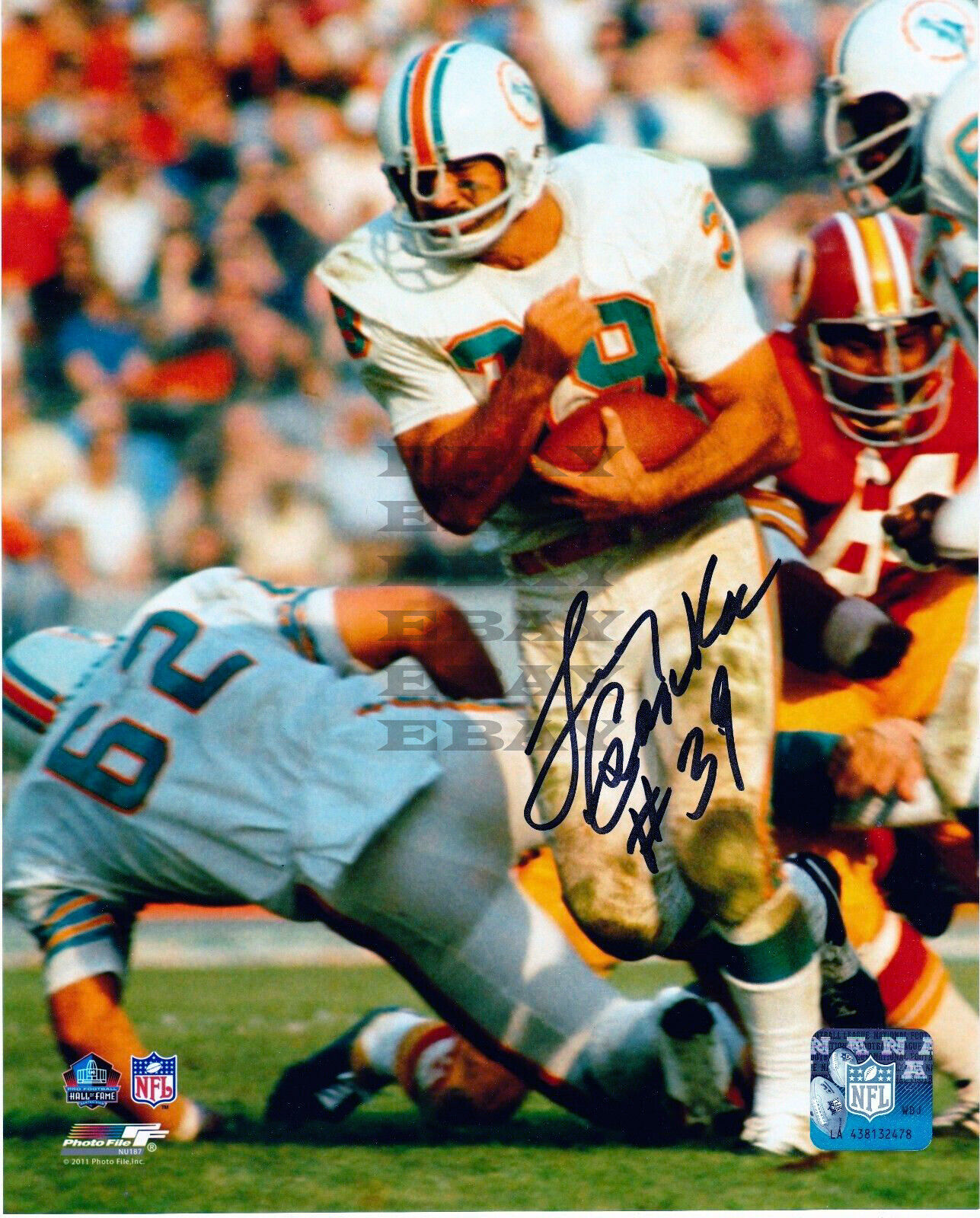 LARRY CSONKA MIAMI DOLPHINS Signed 8x10 Autographed Photo Poster painting Reprint