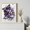 Purple Butterfly-11CT Counted Cross Stitch 40*50cm/15.75*19.69in