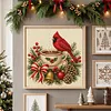 Warm Brew Cardinal DIY 14CT 2 Strands Stamped Cross Stitch Kit for Adults tapestrymarket