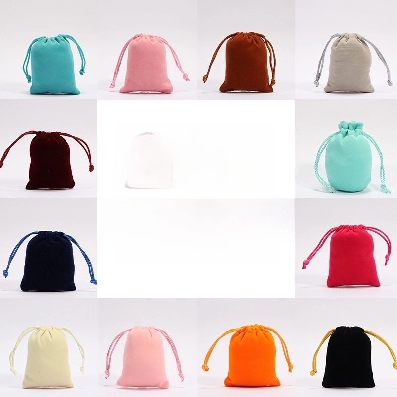 100 Pieces Factory Flannel Jewelry Packaging Bag Buddha Beads Jewelry Play Bag Brocade Bag Gift Bag Drawstring Bag