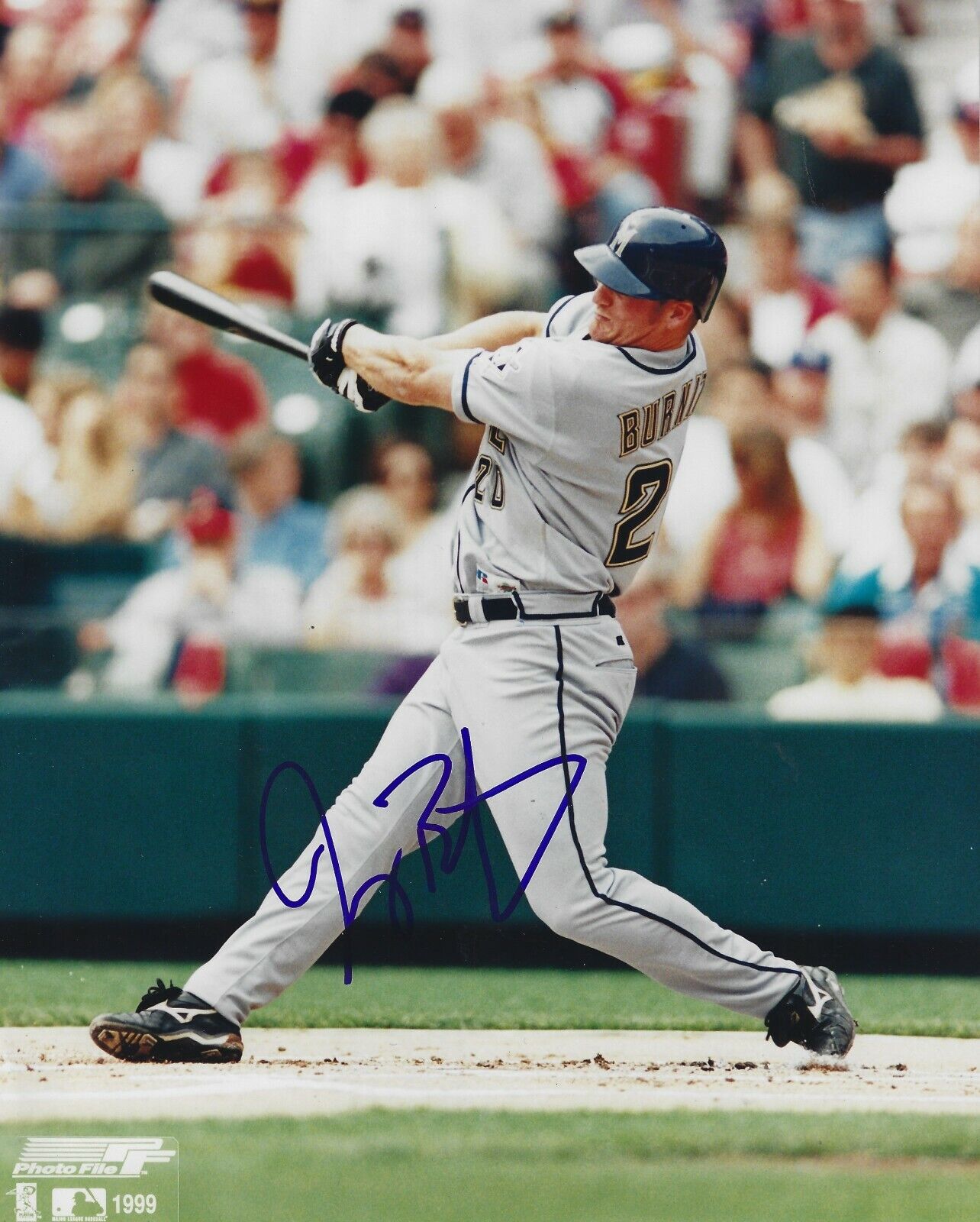 Signed 8x10 JEROMY BURNITZ Milwaukee Brewers Autographed Photo Poster painting - COA