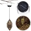 Solar Lantern Outdoor Garden Hanging Light Iron Hollow Design