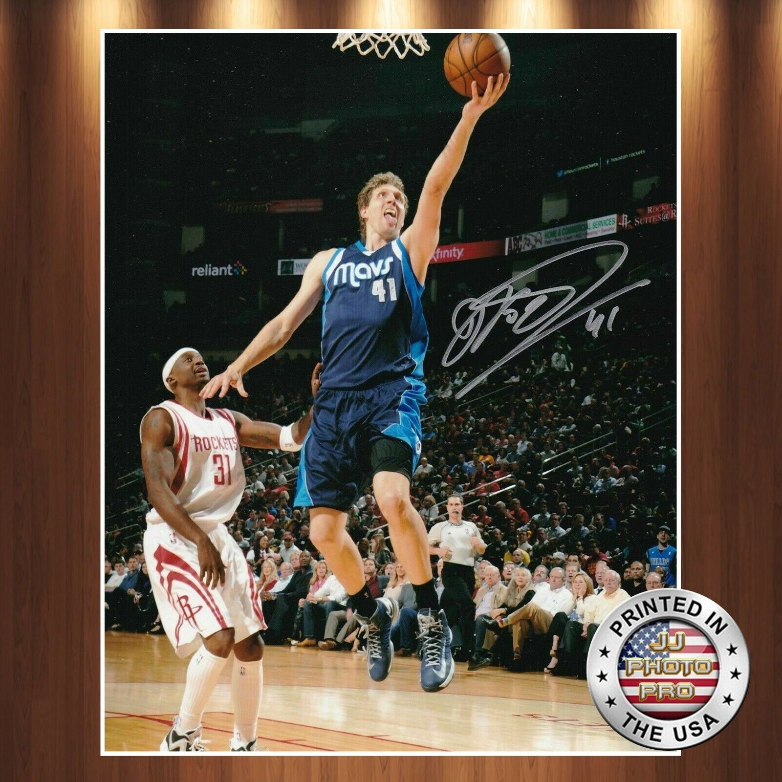 Dirk Nowitzki Autographed Signed 8x10 Photo Poster painting (Mavericks) REPRINT