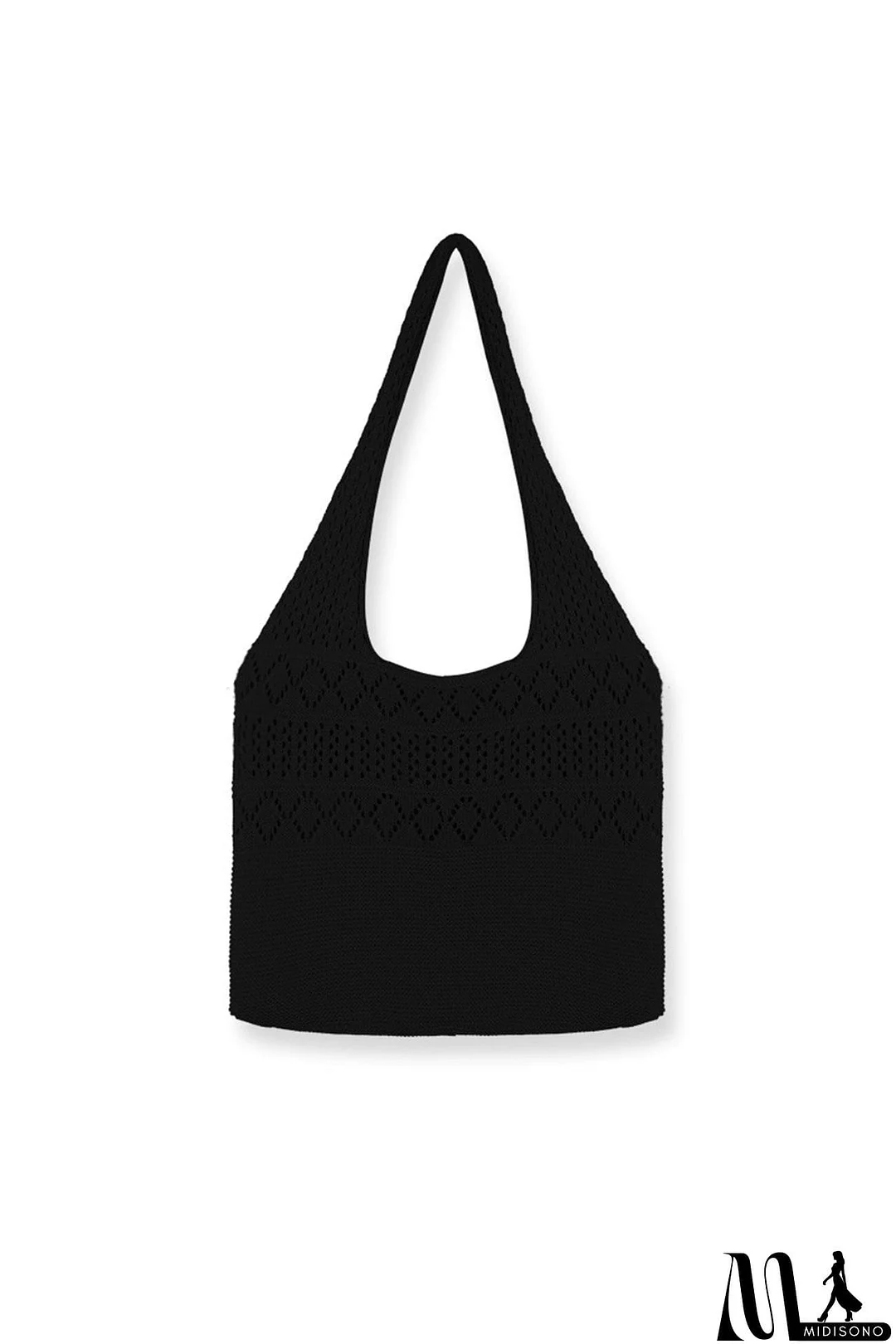 MidiSono - Hollow-out Crochet Knitted Tote Bag