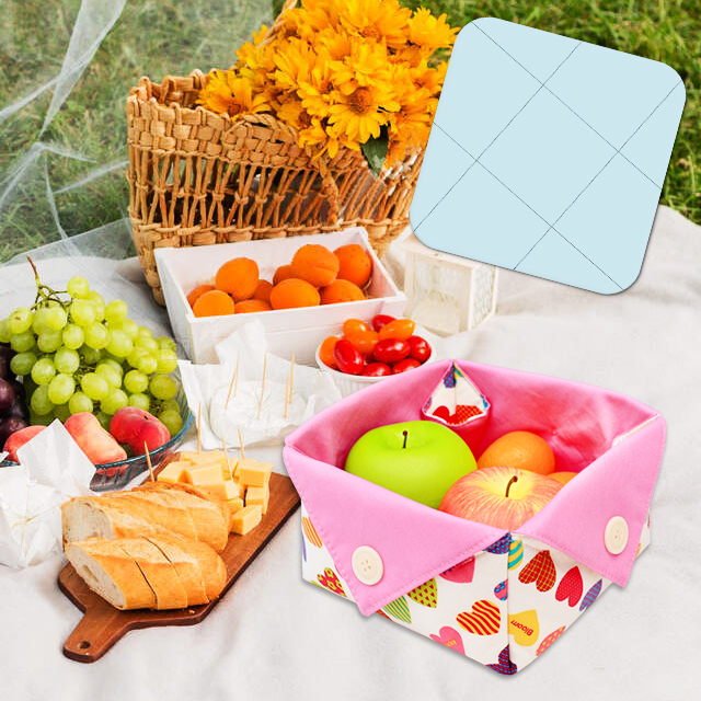 Fabric Storage Basket Template(Include Instructions)