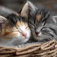 Kittens' Cuddly Slumber - Diamond Painting