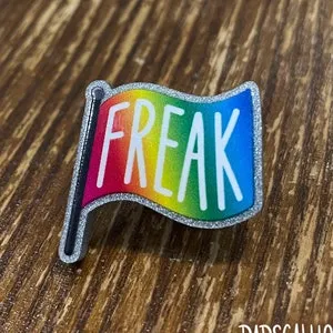 pornhint Pornhint Rainbow Freak Flag Brooch Pin
