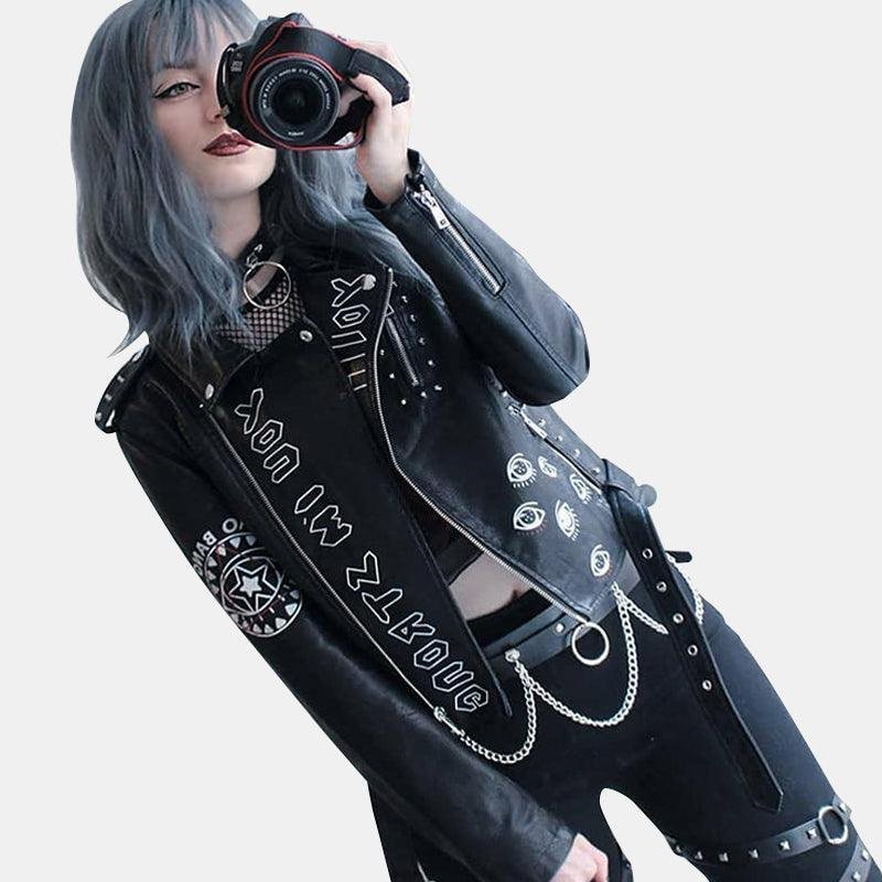 Dare You PU Leather Punk Jacket