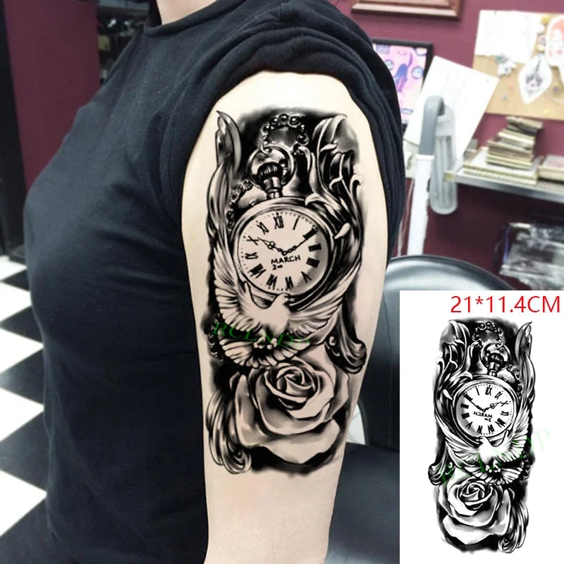 Waterproof Temporary Tattoo Sticker Arabic Letter Heart Love Sexy Pattern Personality Fake Tatoo Flash Tatto for Women Men