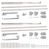 [US Local Warehouse] 2 Set Pocket Door Frame Kits with 220LBS Two-Way Soft-Close Mechanism Hidden Door Kit Sliding Hardware Smoothly and Quietly Easy to Install (24-36x80in)