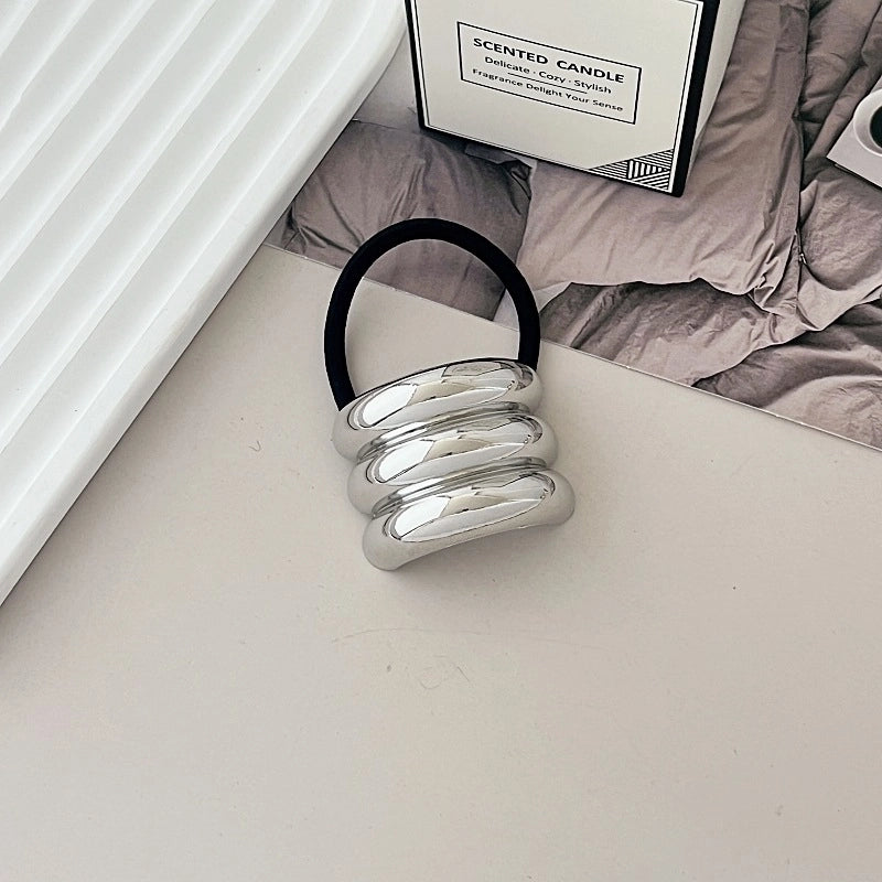 Women’s Minimalist IG Style Solid Color Zinc Alloy Hair Tie