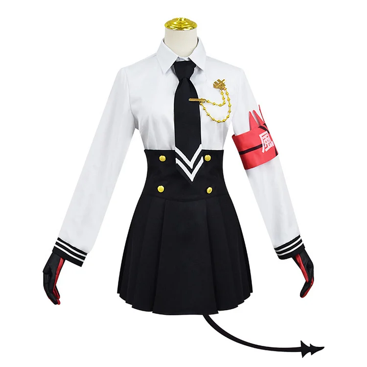 Blue Archive The Animation (2024) Shiromi Iori School Uniform Black Dress Outfits Cosplay Costume Halloween Carnival Suit