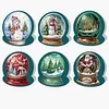 6Pcs Weihnachten Schneekugel - 5d DIY Handwerk Gru&szlig;karte