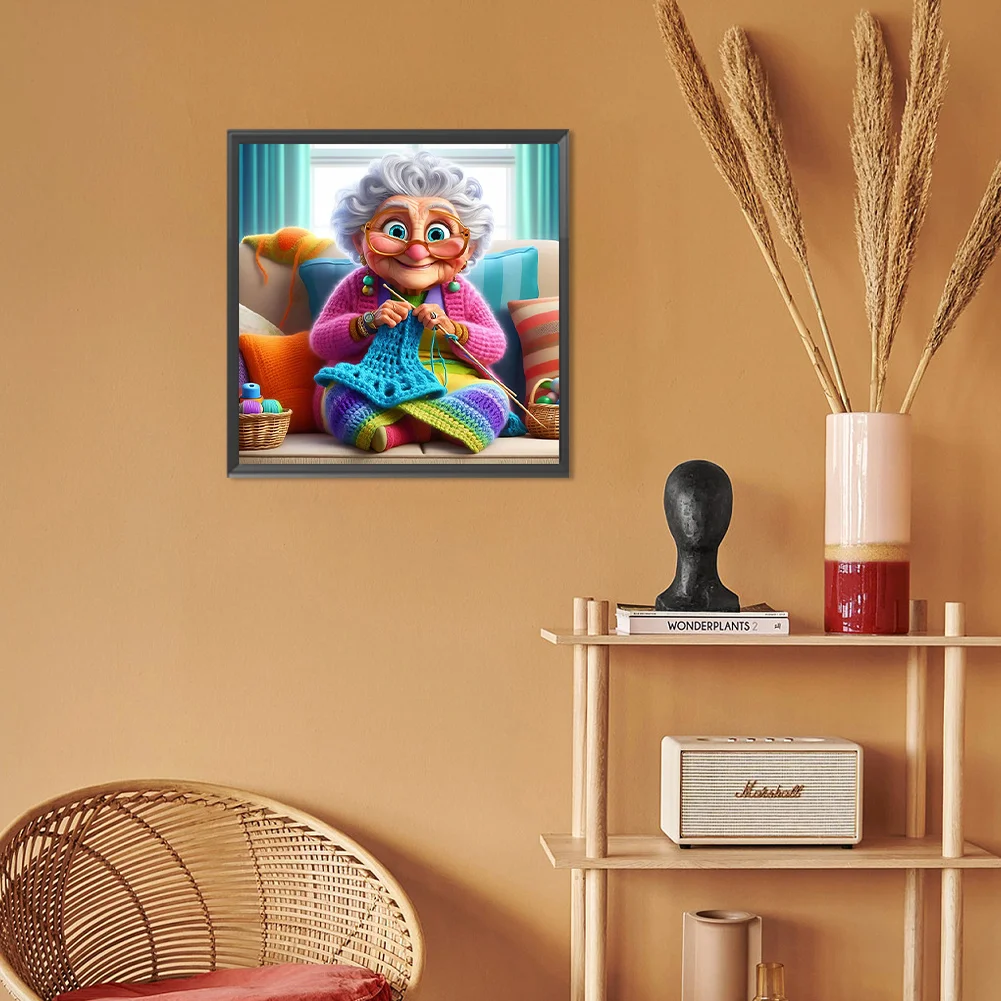 Diamond Painting - Full Round Drill - Grandma(Canvas|30*30cm)